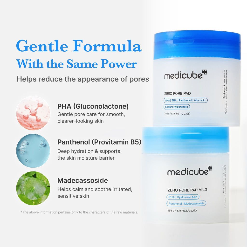 [Subscr.] Zero Pore Madecassoside Pads (Mild) - medicube.us