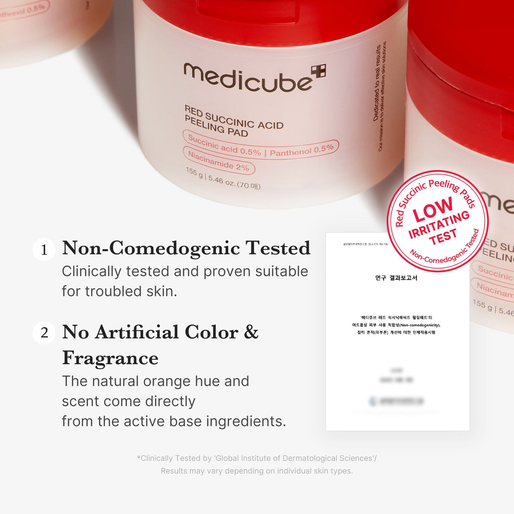 [Subscr.] Red Succinic Acid Panthenol Pads - medicube.us